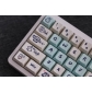 White Rabbit Candy 104+38 Cherry MX PBT Dye-subbed Keycaps Set for Mechanical Gaming Keyboard